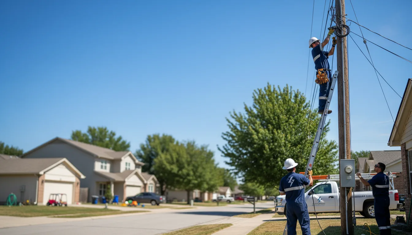 Residential electrician providing installation services in Fifty Six, AR